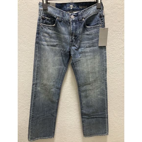 7 For All Mankind Boys Denim Jeans Size 12 Boys Bootcut - Picture 1 of 10